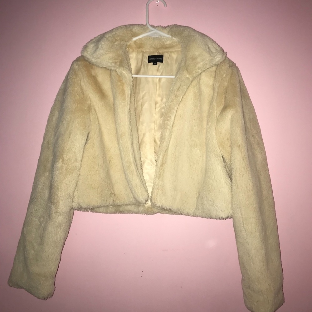 Crop Faux Fur Jacket